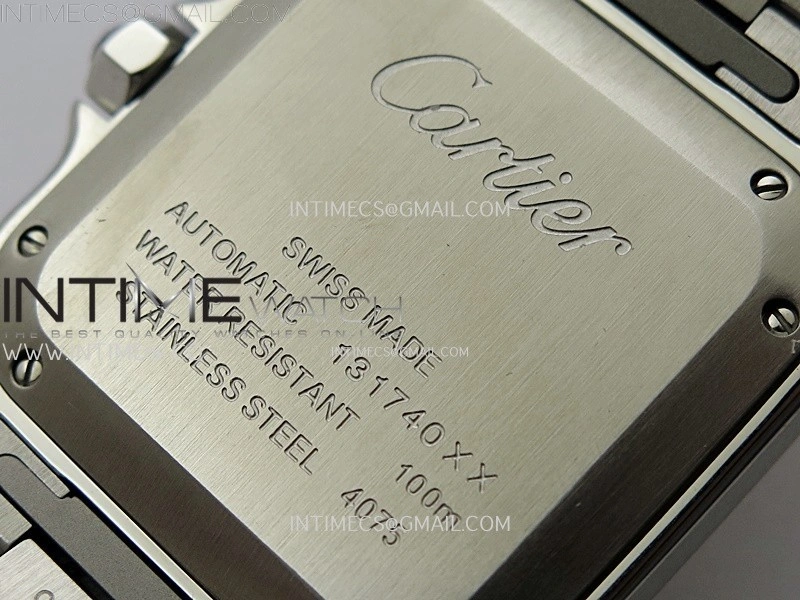 Santos de Cartier 35mm SS YG 2018 BVF 1:1 Best Edition White Dial on SS YG SmartLinks Bracelet MIYOTA 9015 V2