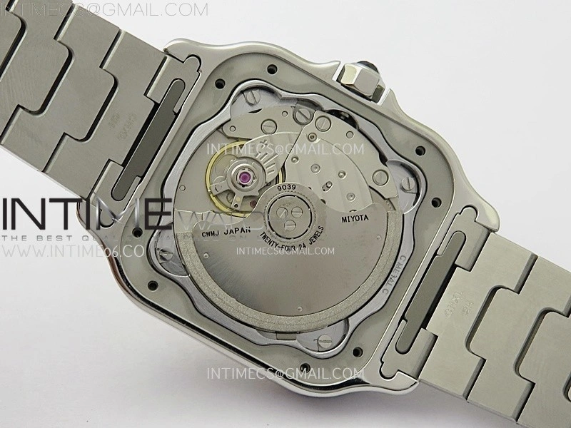 Santos de Cartier 35mm SS YG 2018 BVF 1:1 Best Edition White Dial on SS YG SmartLinks Bracelet MIYOTA 9015 V2