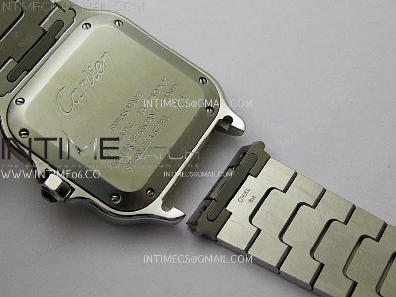 Santos de Cartier 35mm SS YG 2018 BVF 1:1 Best Edition White Dial on SS YG SmartLinks Bracelet MIYOTA 9015 V2