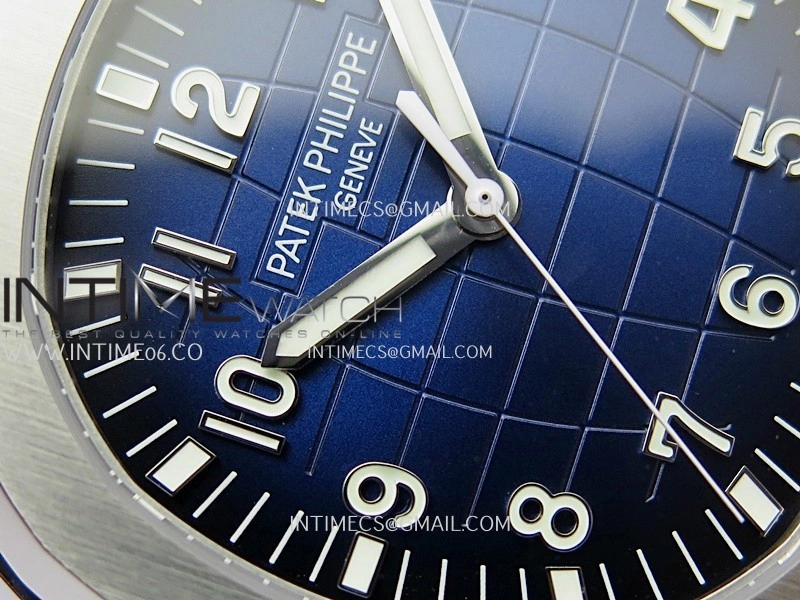 Aquanaut 5168G 42mm SS 3KF 1:1 Best Edition Blue Dial on Blue Rubber Strap A324 Super Clone V2