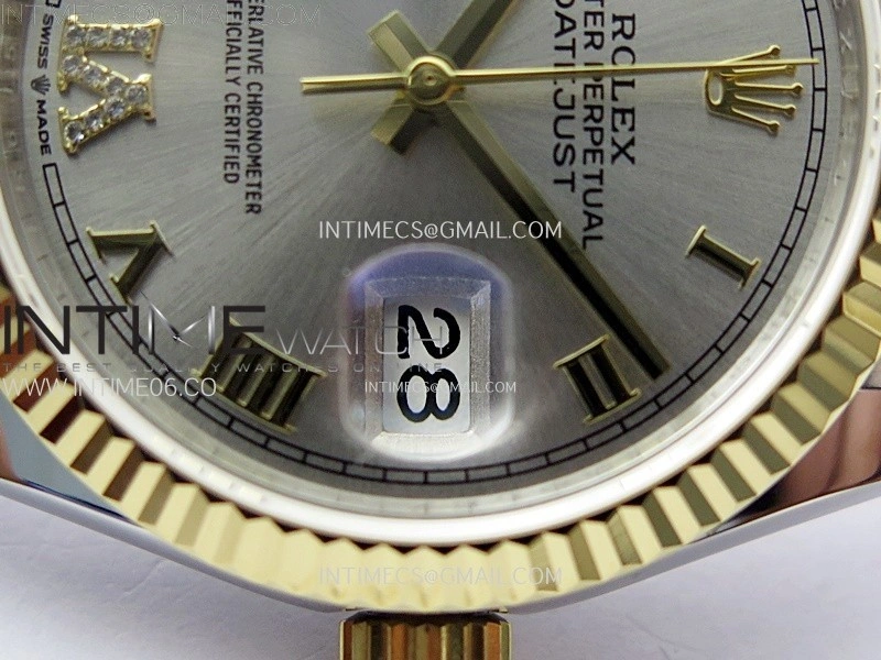 DateJust 36MM 126233 SS YG APSF 1:1 Best Edition Silver Dial Roman Markers on SS YG Jubilee Bracelet SA3235