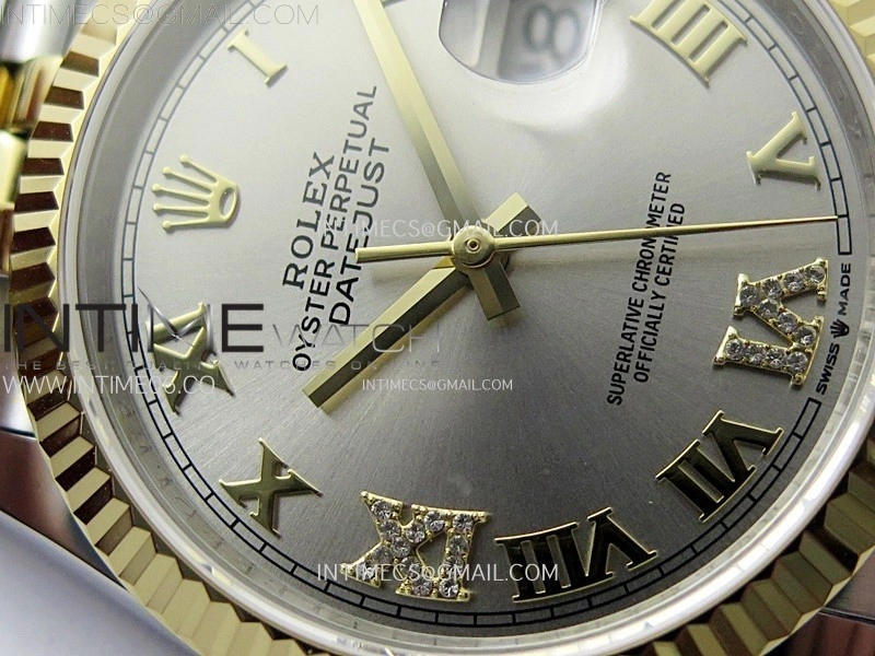 DateJust 36MM 126233 SS YG APSF 1:1 Best Edition Silver Dial Roman Markers on SS YG Jubilee Bracelet SA3235