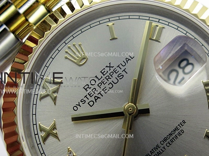 DateJust 36MM 126233 SS YG APSF 1:1 Best Edition Silver Dial Roman Markers on SS YG Jubilee Bracelet SA3235