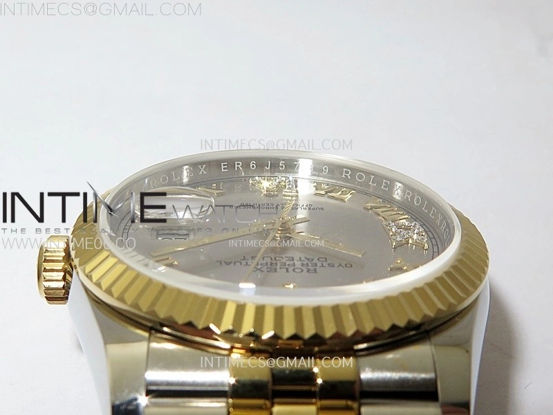 DateJust 36MM 126233 SS YG APSF 1:1 Best Edition Silver Dial Roman Markers on SS YG Jubilee Bracelet SA3235