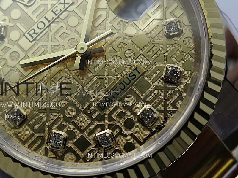 DateJust 126233 36mm 904L SS YG AR+F 1:1 Best Edition Gold Jubilee Dial Diamond Marker On Oyster Bracelet DD3235
