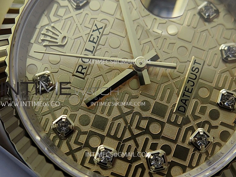 DateJust 126233 36mm 904L SS YG AR+F 1:1 Best Edition Gold Jubilee Dial Diamond Marker On Oyster Bracelet DD3235