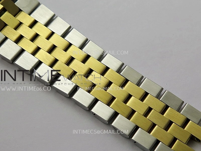 DateJust 126233 36mm 904L SS YG AR+F 1:1 Best Edition Gold Leaves Dial Diamond Marker On Jubilee Bracelet DD3235