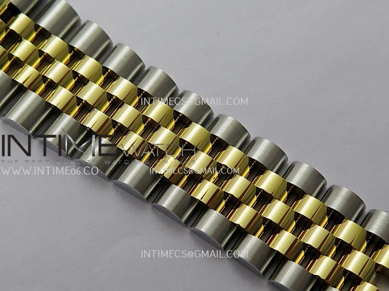 DateJust 126233 36mm 904L SS YG AR+F 1:1 Best Edition Gold Leaves Dial Diamond Marker On Jubilee Bracelet DD3235