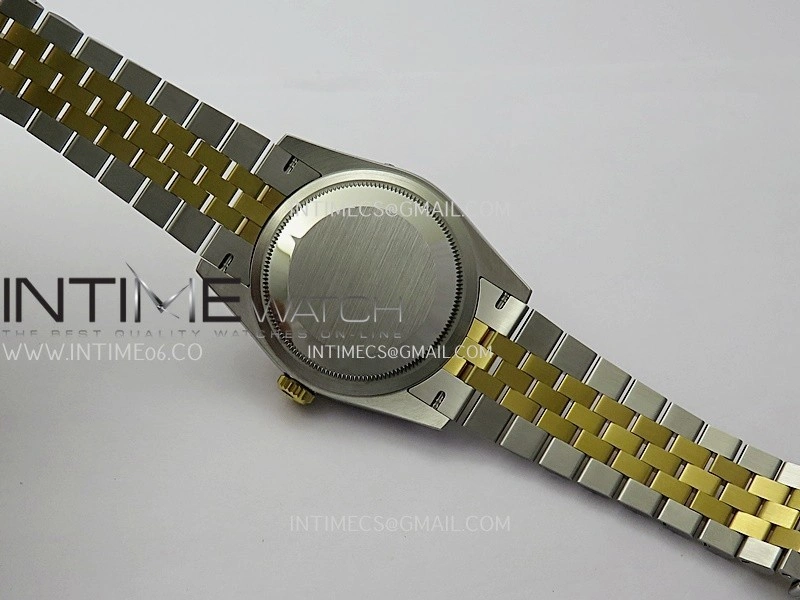 DateJust 126233 36mm 904L SS YG AR+F 1:1 Best Edition Gold Leaves Dial Diamond Marker On Jubilee Bracelet DD3235