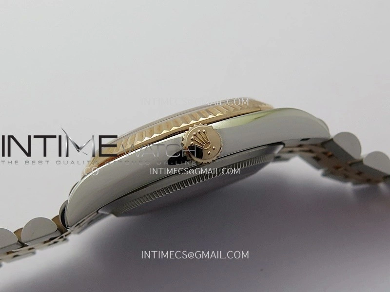 DateJust 126233 36mm 904L SS RG AR+F 1:1 Best Edition Silver Leaves Dial Stick Marker On Jubilee Bracelet DD3235