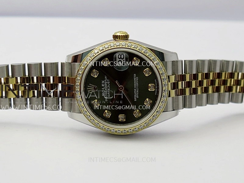 DateJust 31mm 904L SS YG AR+F Best Edition Green Dial Diamond Marker On 904L SS YG Jubilee Bracelet A2236