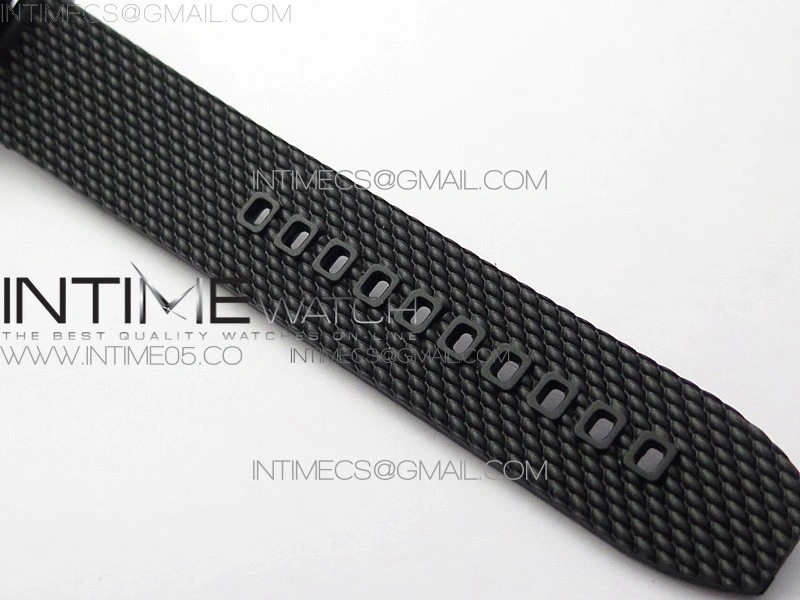 SuperOcean 42mm AB2010 DLC RG B50 1:1 Best Edition Black Dial Black Ceramic Bezel on Black Rubber strap A2824