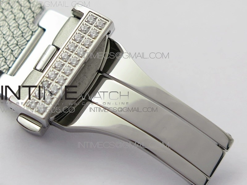 La d de dior satine SS YG Crystal Bezel 8848F 1:1 Best Edition White MOP Dial on SS bracelet Swiss Quartz