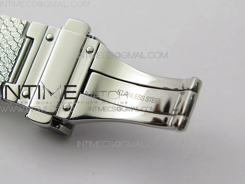 La d de dior satine SS RG Crystal Bezel 8848F 1:1 Best Edition White MOP Dial on SS bracelet Swiss Quartz