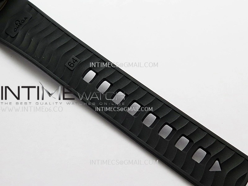 Seamaster Diver 300M Ceramic RG V4 VSF 1:1 Best Edition Black Dial On Black Rubber Strap Asian Super Clone 8806