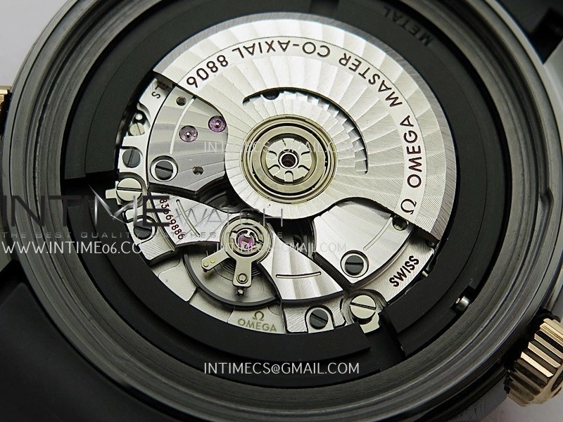 Seamaster Diver 300M Ceramic RG V4 VSF 1:1 Best Edition Black Dial On Black Rubber Strap Asian Super Clone 8806