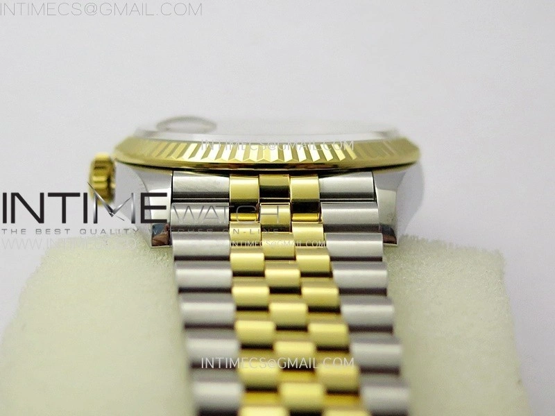 DateJust 36 SS 126233 904L SS YG VSF 1:1 Best Edition Gold Fluted Dial Sticks Markers on Jubilee Bracelet VS3235
