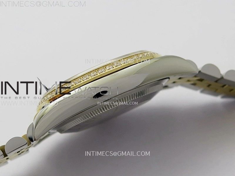 DateJust 36 126283 904L SS YG VSF 1:1 Best Edition Gold Fluted Dial Sticks Markers on Jubilee Bracelet VS3235