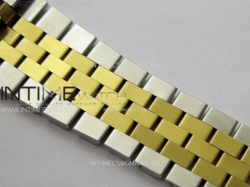 DateJust 36 126283 904L SS YG VSF 1:1 Best Edition Gold Fluted Dial Sticks Markers on Jubilee Bracelet VS3235