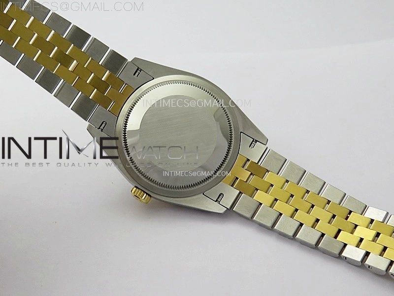 DateJust 36 126283 904L SS YG VSF 1:1 Best Edition Gold Fluted Dial Sticks Markers on Jubilee Bracelet VS3235