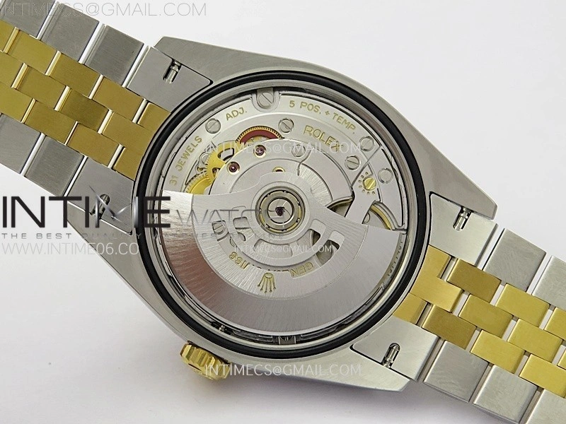 DateJust 36 126283 904L SS YG VSF 1:1 Best Edition Gold Fluted Dial Sticks Markers on Jubilee Bracelet VS3235