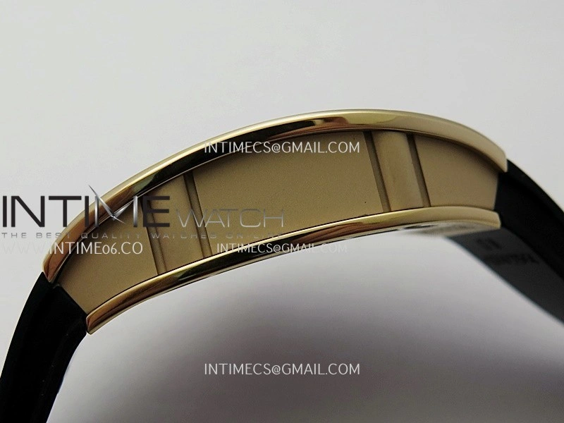 RM07 Paved Diamonds Bezel RG ZF Best Edition Diamonds Skeleton Dial On Black Rubber Strap Asian CRMA2 Clone
