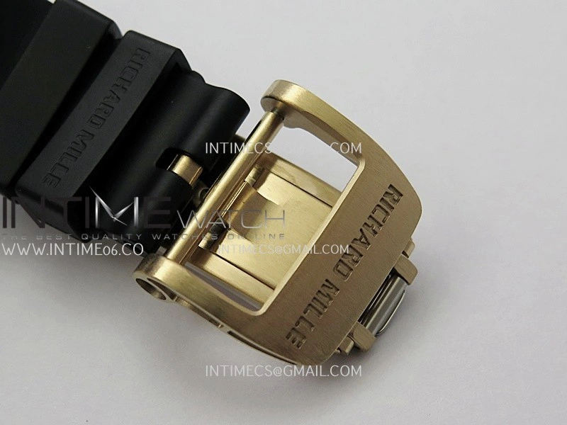 RM07 Paved Diamonds Bezel RG ZF Best Edition Diamonds Skeleton Dial On Black Rubber Strap Asian CRMA2 Clone