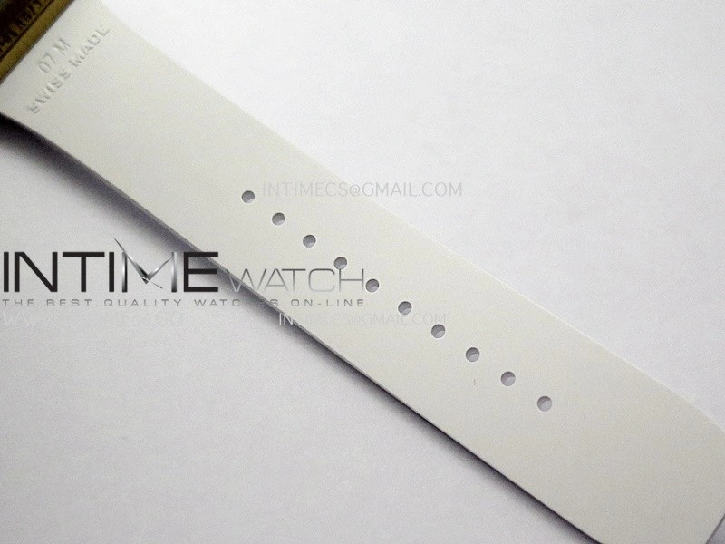 RM07 Paved Diamonds Bezel RG ZF Best Edition Diamonds Skeleton Dial On White Rubber Strap Asian CRMA2 Clone