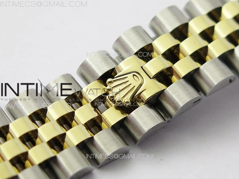 DateJust 31mm 278274 904L SS YG GMF Best Edition Green Flowers Crystals Dial on 904L SS YG Jubilee Bracelet A2824