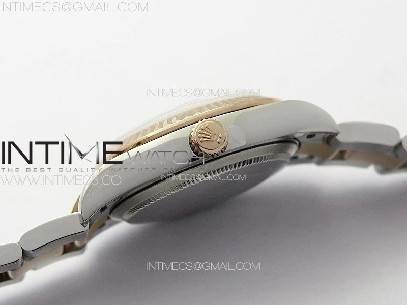 DateJust 31mm 278274 904L SS RG GMF Best Edition Silver Flowers Crystals Dial on 904L SS RG Oyster Bracelet A2824