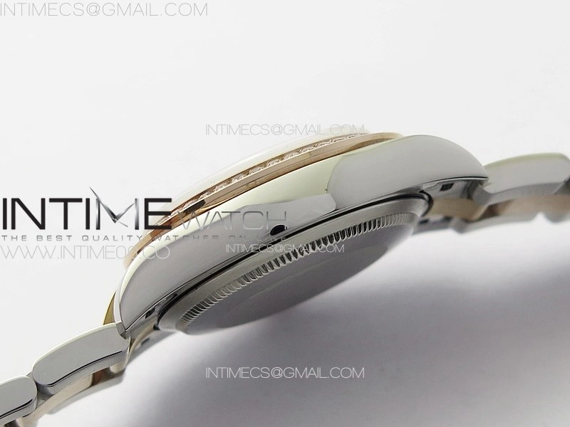 DateJust 31mm 278274 904L SS RG Crystals Bezel GMF Best Edition Silver Flowers Crystals Dial on 904L SS RG Oyster Bracelet A2824