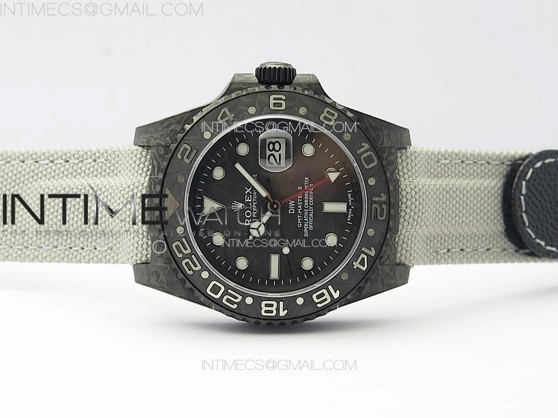 GMT Carbon DIWF Best Edition Carbon Dial on White Nylon Strap SA3285 CHS