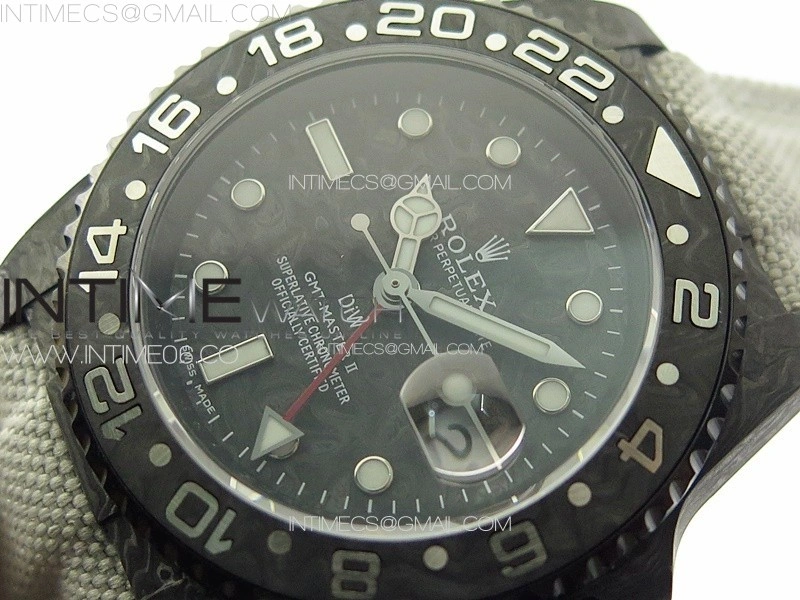 GMT Carbon DIWF Best Edition Carbon Dial on White Nylon Strap SA3285 CHS
