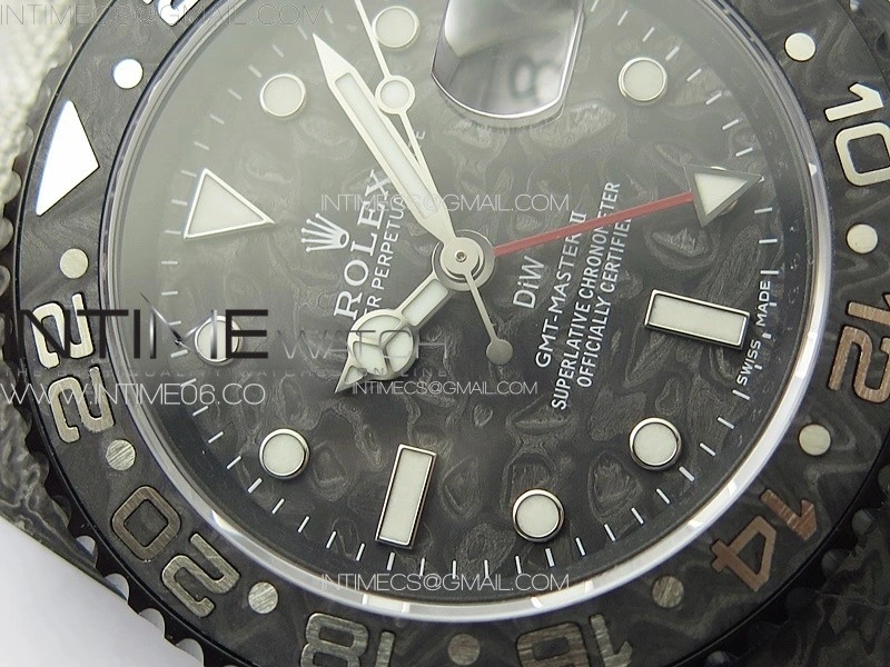 GMT Carbon DIWF Best Edition Carbon Dial on White Nylon Strap SA3285 CHS