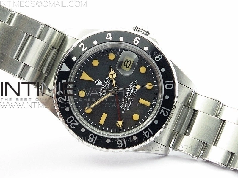 GMT-Master 16750 SS BP Best Black Bezel Vintage Markers A2836