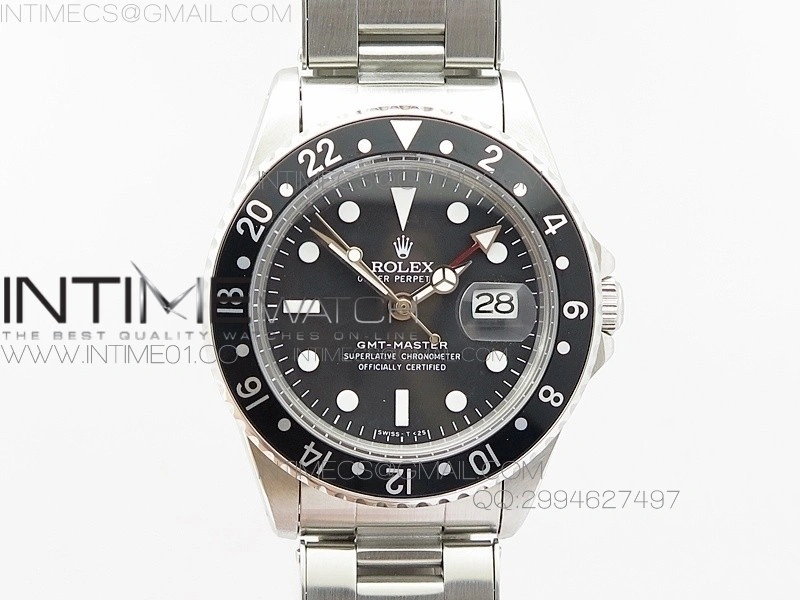 GMT-Master 16750 SS BP Best Black Bezel White Markers A2836
