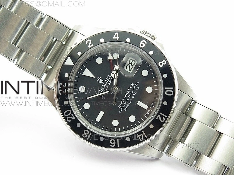 GMT-Master 16750 SS BP Best Black Bezel White Markers A2836