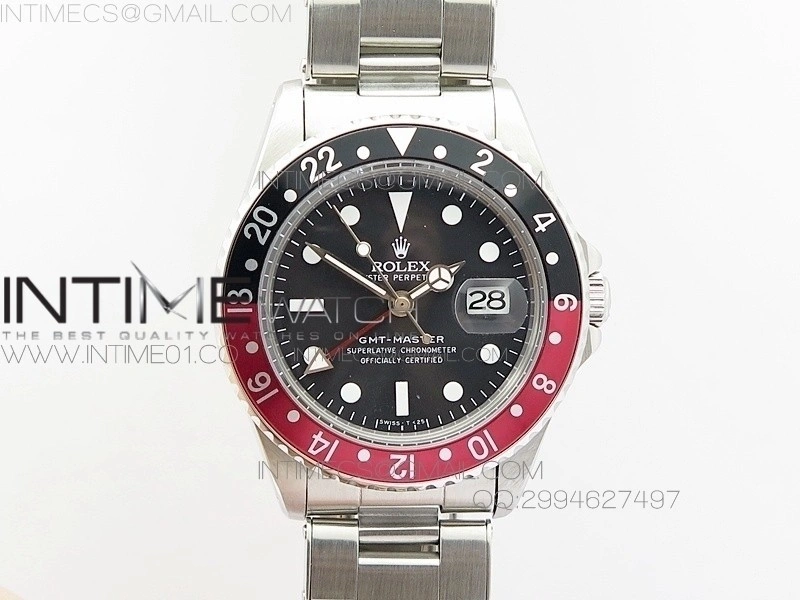 GMT-Master 16750 SS BP Best Black Red Bezel White Markers A2836
