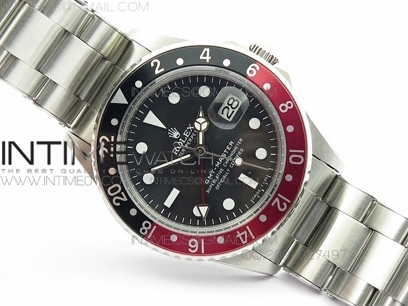 GMT-Master 16750 SS BP Best Black Red Bezel White Markers A2836