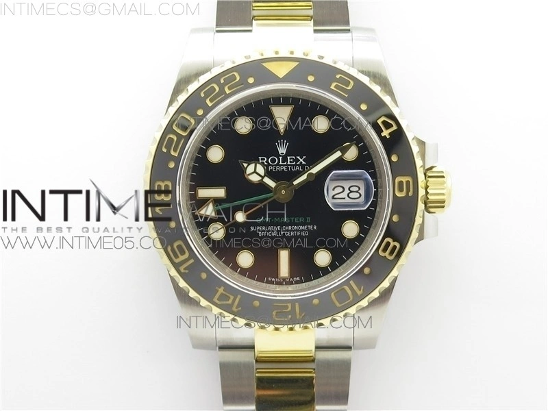 GMT-Master II 116713 LN YG Wrapped 904L Steel GMF 1:1 Best Edition A3186