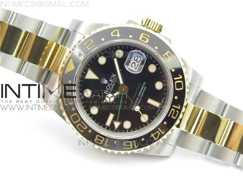 GMT-Master II 116713 LN YG Wrapped 904L Steel GMF 1:1 Best Edition A3186