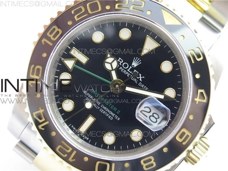 GMT-Master II 116713 LN YG Wrapped 904L Steel GMF 1:1 Best Edition A3186