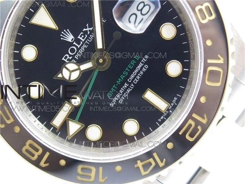 GMT-Master II 116713 LN YG Wrapped 904L Steel GMF 1:1 Best Edition A3186