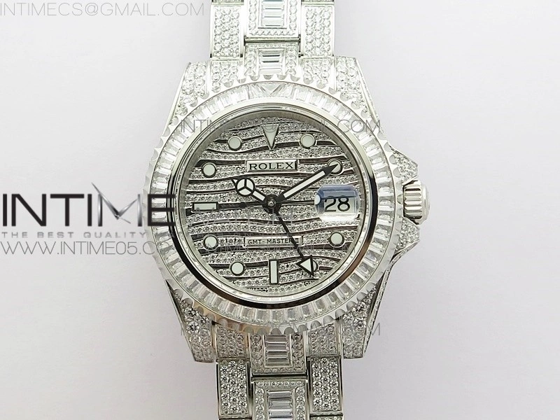 GMT Master II 116769 BRIL Full Diamonds Watch TWF Best Edition A2836