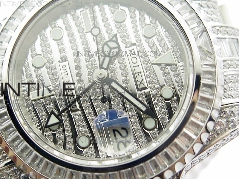 GMT Master II 116769 BRIL Full Diamonds Watch TWF Best Edition A2836