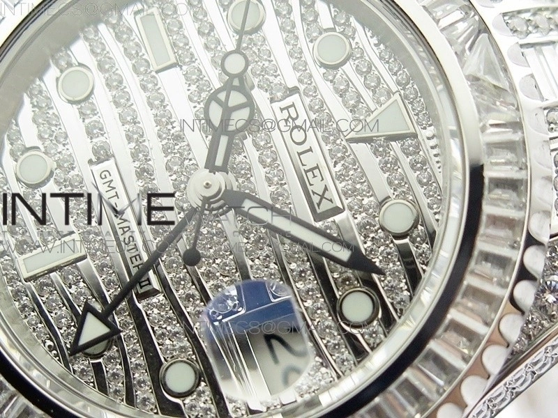 GMT Master II 116769 BRIL Full Diamonds Watch TWF Best Edition A2836