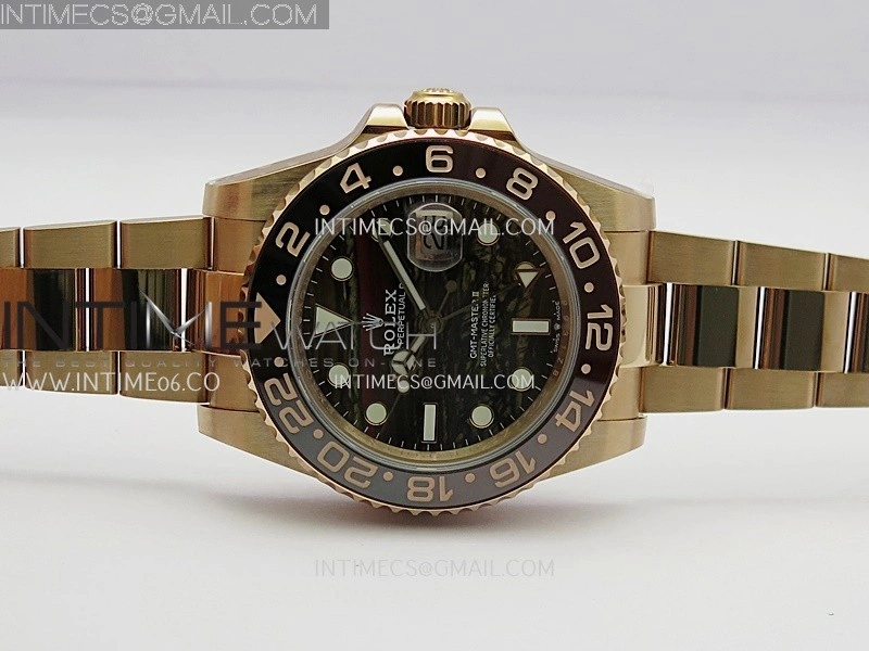 GMT-Master II 126715 CHNR RG BP 1:1 Best Edition Tiger Iron Dial On RG Bracelet