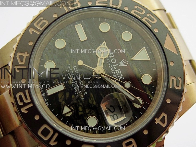 GMT-Master II 126715 CHNR RG BP 1:1 Best Edition Tiger Iron Dial On RG Bracelet