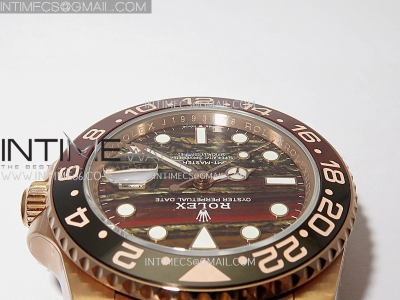 GMT-Master II 126715 CHNR RG BP 1:1 Best Edition Tiger Iron Dial On RG Bracelet