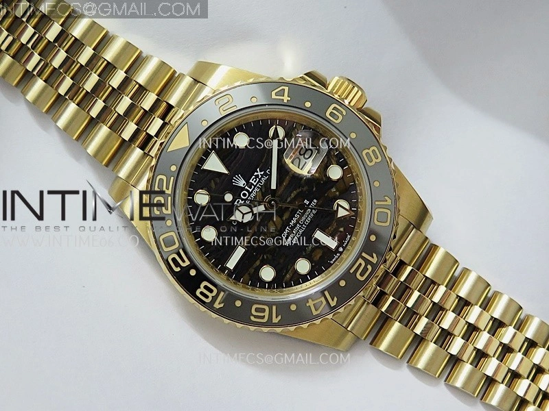 GMT-Master II 126718 GRNR YG BP 1:1 Best Edition Tiger Iron Dial On YG Bracelet
